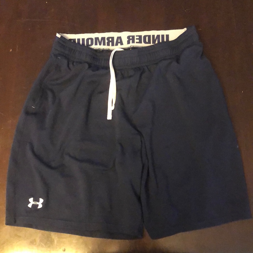 Under Armour navy blue shorts loose